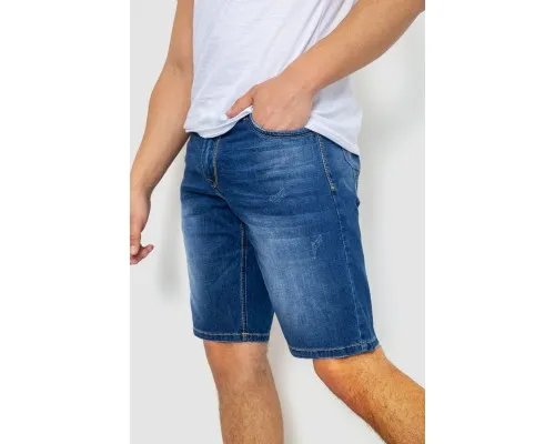 Шорти чоловічі джинсові, колір синій, 244R5A-048