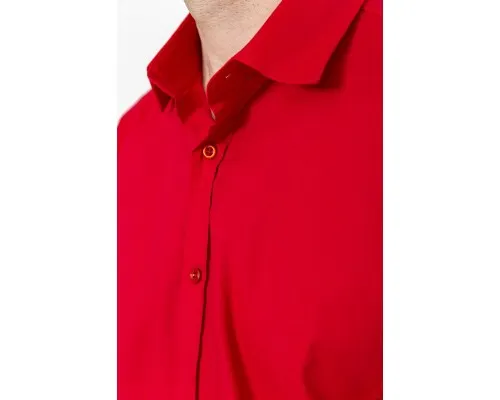 Сорочка чоловіча класична однотонна, колір темно-червоний, 186R30