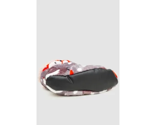 Капці-чобітки  плюшеві, колір сіро-бежевий, 102R1004-1