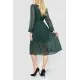 Сукня шифонова в горох, колір зелений, 204R620