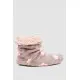 Капці-чобітки  плюшеві, колір сіро-рожевий, 102R1004-1