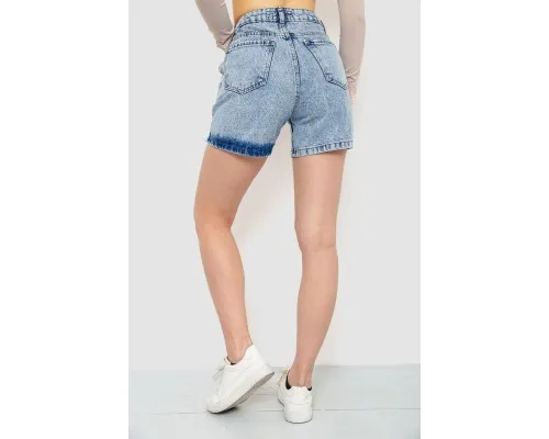 Шорти джинсові жіночі, колір блакитний, 244R0504
