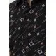 Сорочка чоловіча з принтом, колір чорний, 167R966