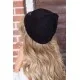 Жіноча чорна шапка, з квітковою вишивкою, 167R7782