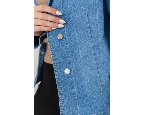 Куртка жіноча джинсова  -уцінка, колір блакитний, 201R55-055-U-50