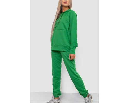 Спорт костюм жіночий двонитка, колір зелений, 244R009