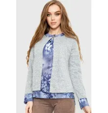 Блуза жіноча обманка, колір сіро-синій, 230R53-7
