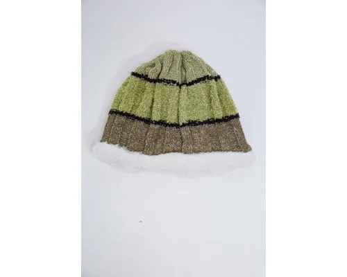 Дитяча шапка, зеленого кольору, з вовни, 167R7777