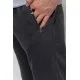 Спорт чоловічі штани на флісі, колір темно-сірий, 244R41269