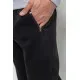 Спорт чоловічі штани на флісі, колір чорний, 244R41269