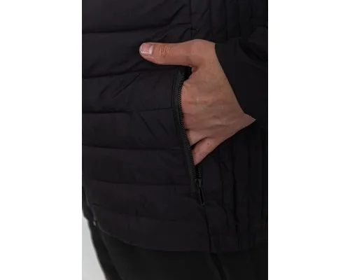 Куртка чоловіча демісезонна з капюшоном, колір чорний, 214R8891