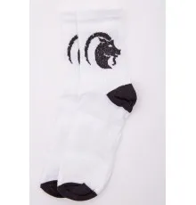 Жіночі білі шкарпетки, з принтом, 167R520-5