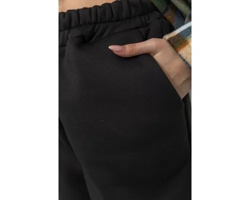 Костюм жіночий на флісі, колір зелено-чорний, 239R104