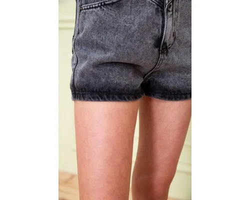 Жіночі джинсові шорти, сірого кольору, 164R3358