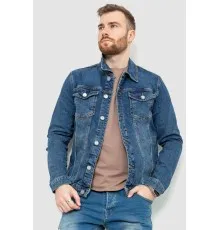 Джинсова куртка чоловіча, колір синій, 157R4602