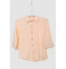 Блуза класична 230R051, колір персиковий, 176R06-U