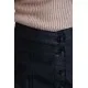 Джинсова міні-спідниця, чорного кольору, на ґудзиках, 164R101