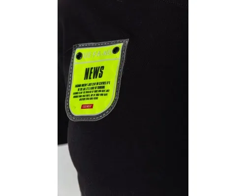 Костюм жіночий повсякденний футболка+шорти, колір чорний, 198R2011
