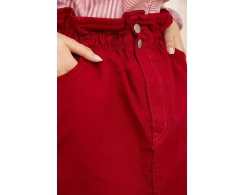 Джинсова міні-спідниця, червоного кольору, 164R2023