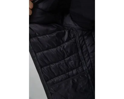 Куртка чоловіча демісезонна з капюшоном, колір чорний, 129R23-4