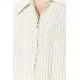 Сорочка чоловіча в смужку, колір бежево-сірий, 167R957