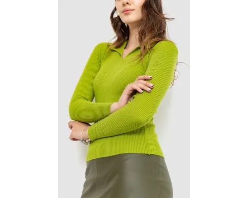 Кофта жіноча в рубчик, колір оливковий, 204R015