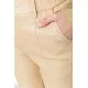 Штани жіночі з екошкіри, колір бежевий, 186R5986