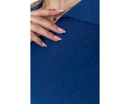 Кофта жіноча в рубчик, колір синій, 204R015