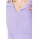 Кофта жіноча в рубчик, колір бузковий, 204R015