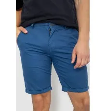 Шорти чоловічі однотонні, колір джинс, 244R8123