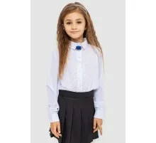 Блузка ошатна для дівчаток, колір білий, 172R201-2