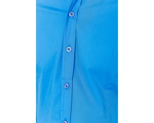 Сорочка чоловіча однотонна класична, колір блакитний, 214R201602
