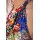 Літня сукня, синього кольору з квітчастим принтом, 167R064-5