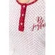 Жіноча піжама з принтом, колір молочно-бордовий, 219RP-10120