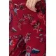 Штани жіночі вільного крою, колір бордовий, 244R050