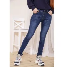 Жіночі джинси скінні, синього кольору, 129R603