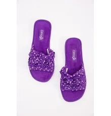 Жіночі тапочки з текстильним верхом, колір Фіолетовий, 167R6039