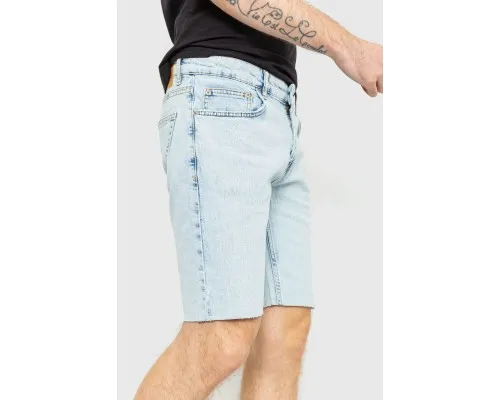 Шорти чоловічі джинсові, колір світло-блакитний, 157R3721-21