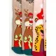 Комплект жіночих шкарпеток новорічних 3 пари, колір бежевий, світло-рожевий. світло-сірий, 151R267