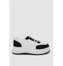 Кросівки жіночі демісезонні, колір біло-чорний, 243R188-196