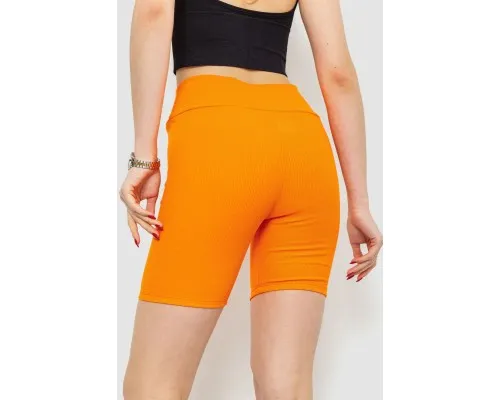 Велотреки жіночі в рубчик, колір помаранчевий, 221R3020