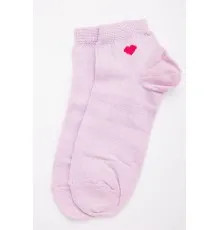 Короткі жіночі шкарпетки, світло-рожевого кольору з принтом, 131R137103-1