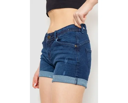 Шорти жіночі джинсові, колір синій, 186R003