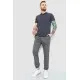 Чоловічі штани в смужку, колір сірий, 157R2003-1