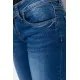 Джинси жіночі з потертостями, колір синій, 244RA603