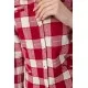 Сорочка жіноча в клітку, колір бордово-молочний, 246R001