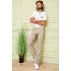 Чоловічі літні штани, вільного крою, бежевого кольору, 167R7055-1