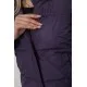 Жилет жіночий з капюшоном, колір темно-фіолетовий, 243R20232