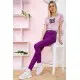 Літні жіночі штани скінні, фіолетового кольору, 282F007