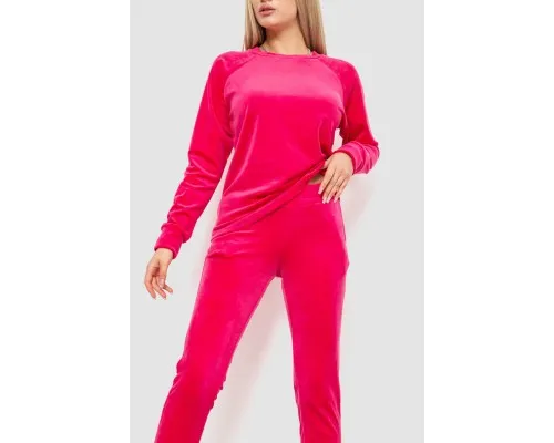 Спорт костюм жіночий велюровий, колір рожевий, 102R272